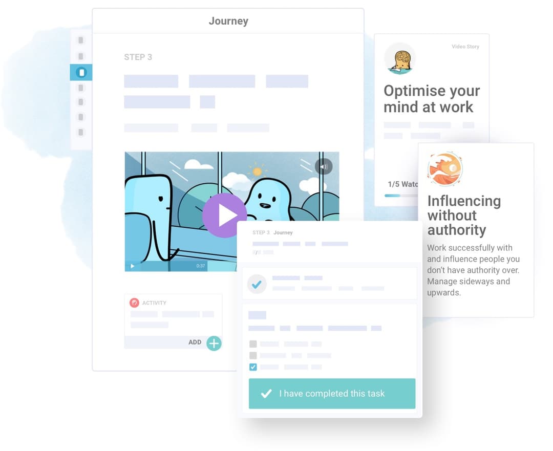 Journey activity cards